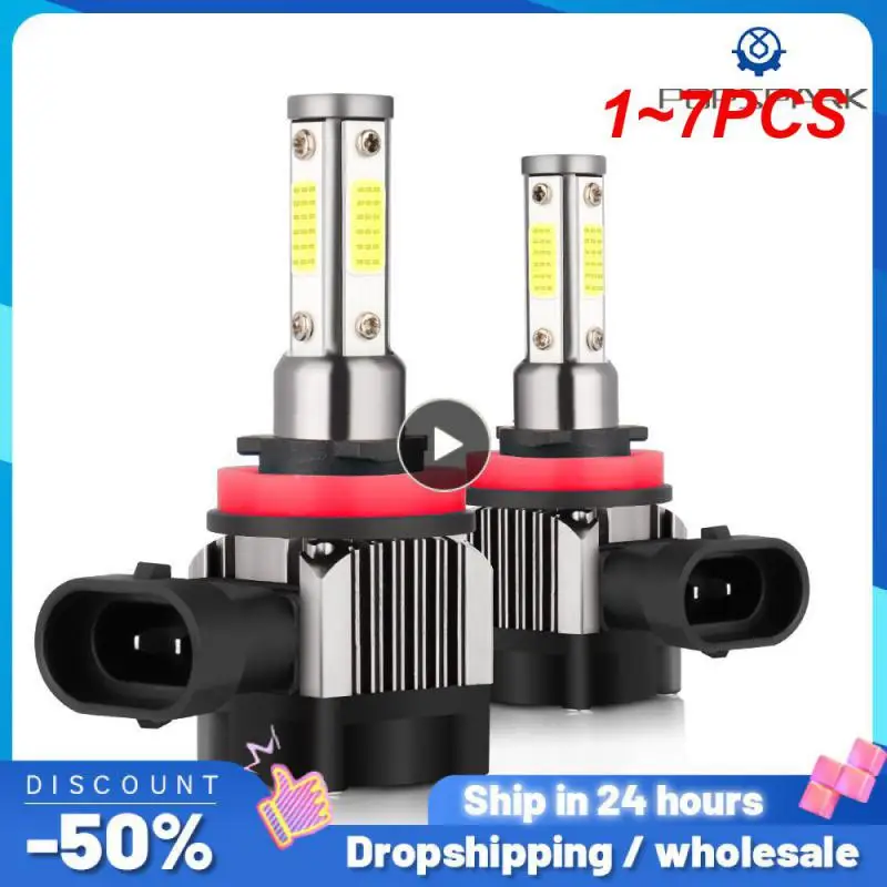 

1~7PCS LED Car Headlight 4 Side 360 Degree LED 14000LM H1 H3 H4 H8 H9 H11 Led Headlight Bulb HB3 9005 HB4 9006 Car Lights 6000K