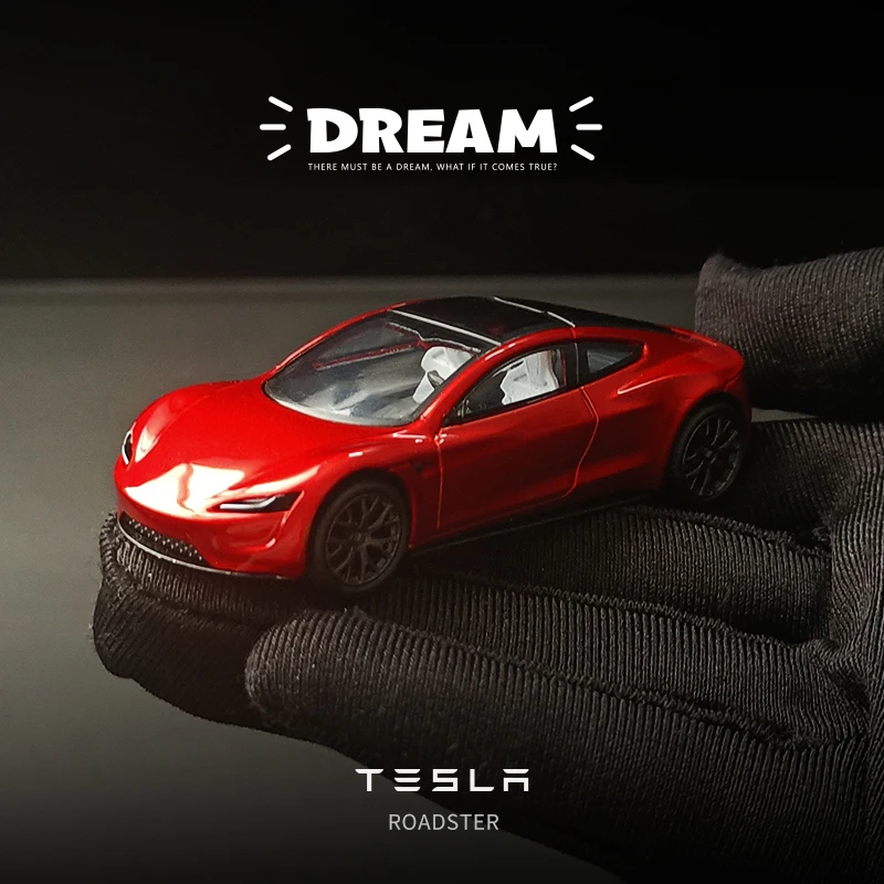 Модель автомобиля Tesla Dream Roadster из металлического сплава модель игрушечного