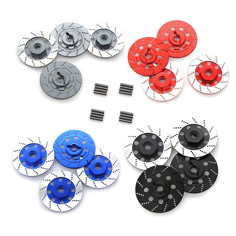

4PCS Metal The Brake Disc Wheel Box Metal 12mm Hex Nut For 1/10 Scale Models RC Cars Upgrade Parts Accessory HSP Sakura D4