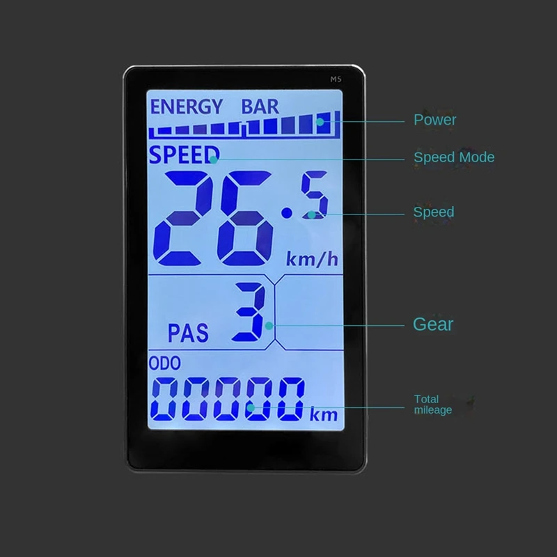 1 шт. ЖК-метр для электрического велосипеда электрический скутер M5 ЖК-экран