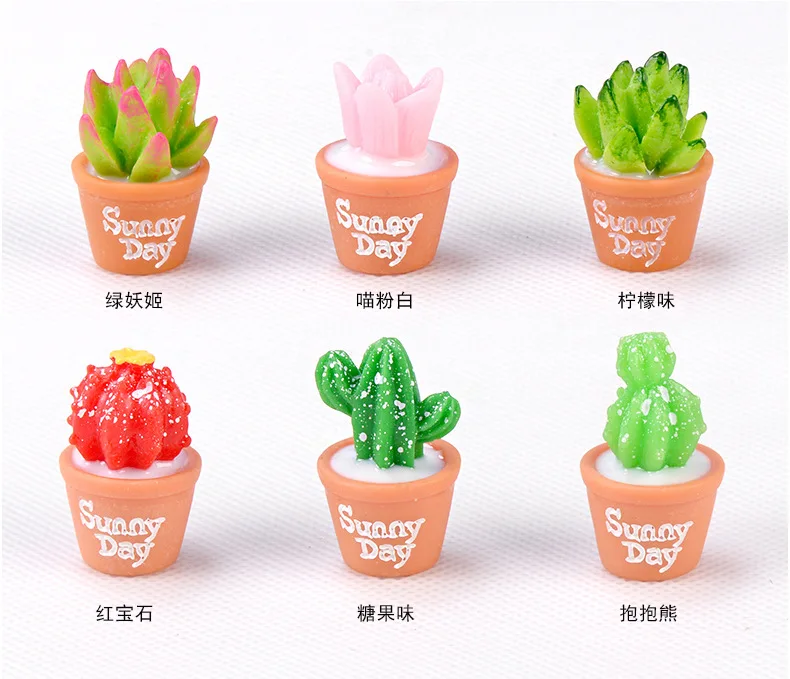 

Мини фигурки суккулентов из смолы 100 шт.