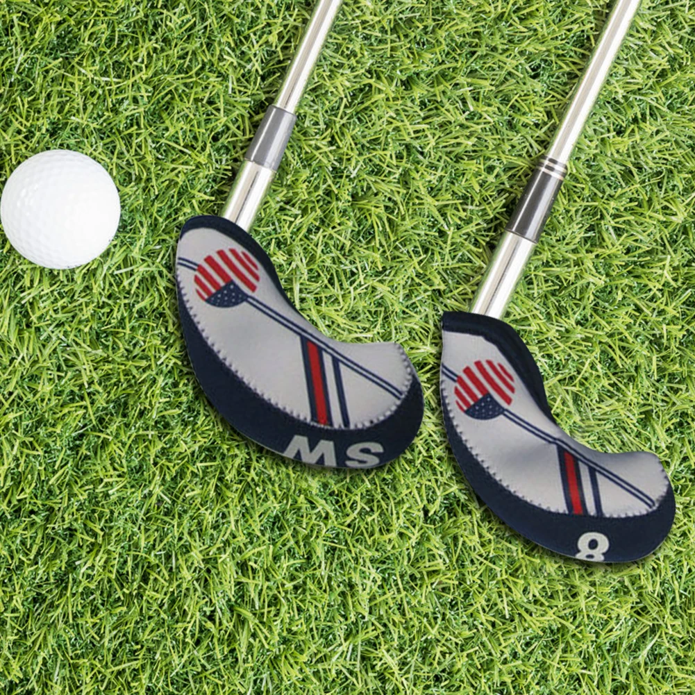 10 шт./компл. чехлы с железной головкой для гольф-клуба защитный чехол защитные на