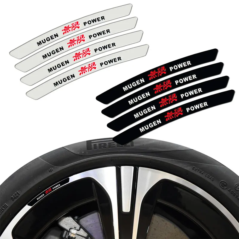 

1Set Car Styling MUGEN POWER Emblem Badge Car Wheel Rim Aluminum Stickers Auto Hub Decor For Honda Civic Accord CRV CRZ Spirior