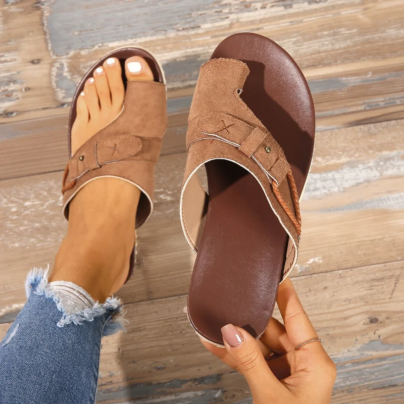 

2023 Sandals New Women Slippers Flats Flip Flops Beach Shoes Summer Designer Walking Home Shoes Casual Trend Slingback Slides