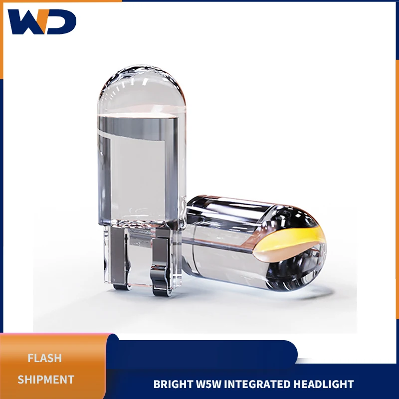 

WD Width Light 12v License Plate Light Cob Highlight W5w Integrated Reading Light Motorcycle Car Light Tail Bulb Modified Led
