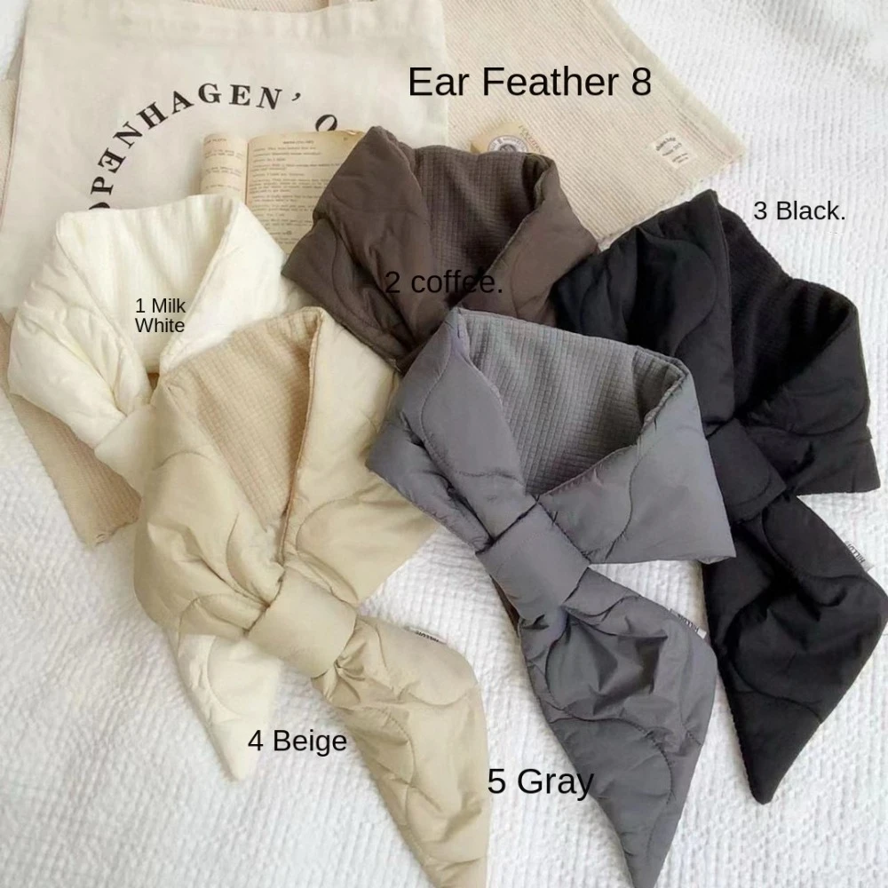 Мягкий шарф с перекрестными перьями сохраняющий тепло аксессуары для одежды