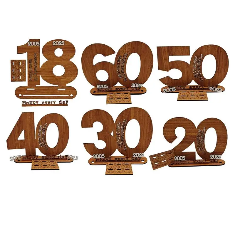 

Wooden Guest Book Gift Wooden Signature Plaques Celebrate In Style Signature Numbers Can DIY As A Keepsake Birthday