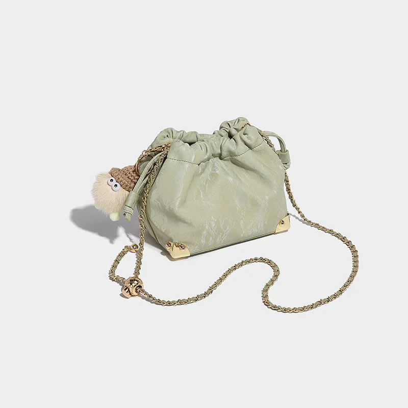 Специальный дизайн модные сумки-ведра с улучшенной текстурой женские 2024 новая