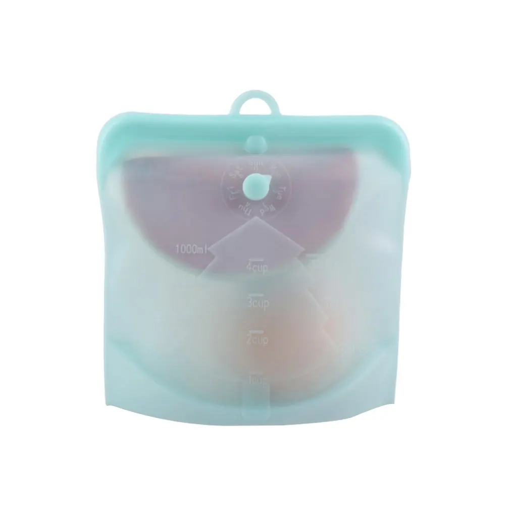 Пищевой силиконовый Пакет для сохранения свежести без ручки с указателем даты