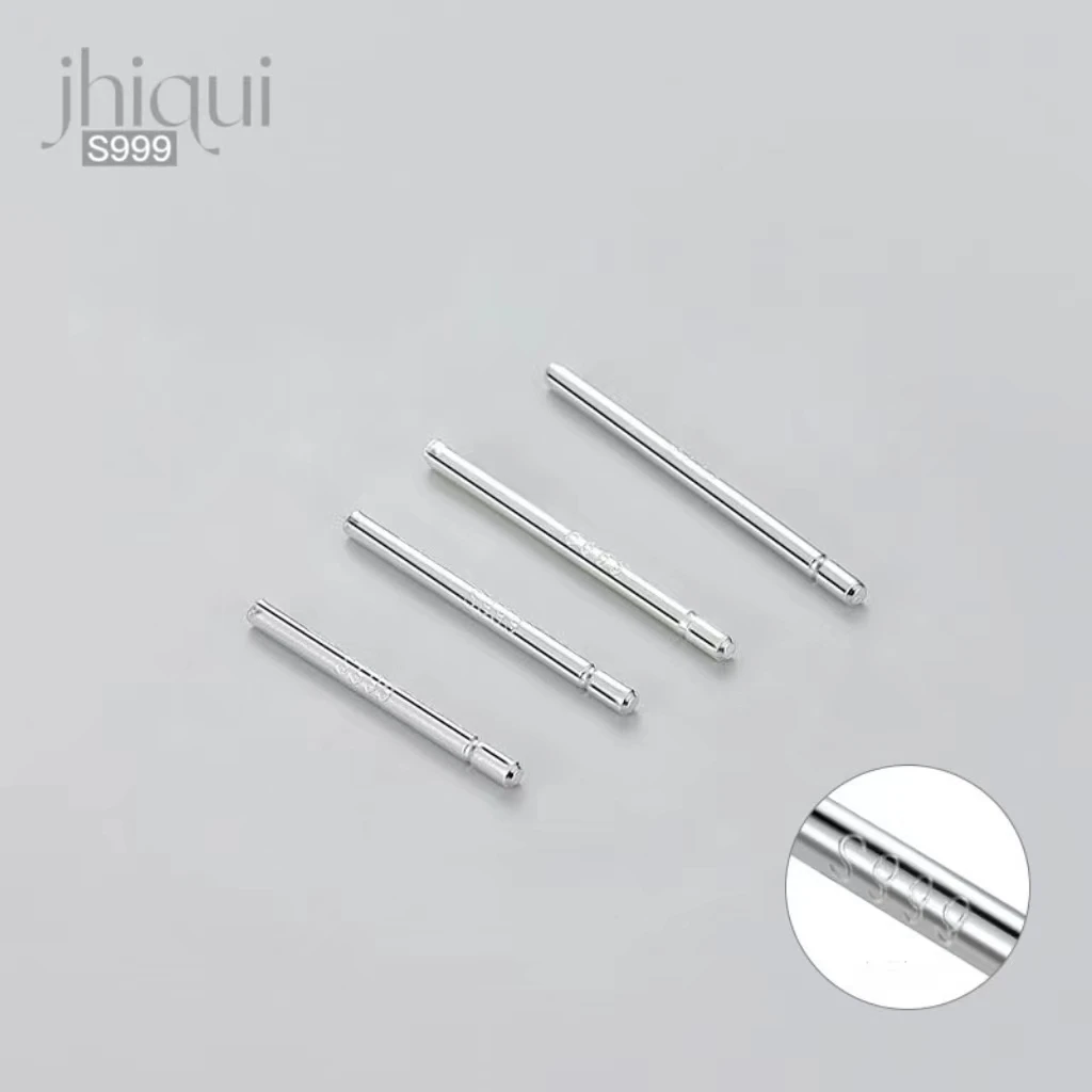 

10pcs S999 Pure Silver Solid Silver Earring Pins Allergy Prevention Fine Jewelry