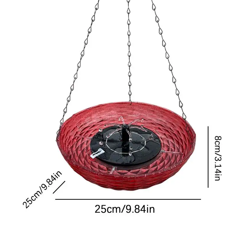 Миска для воды птиц подвесные фонтаны ванны солнечный фонтан колибри барботер