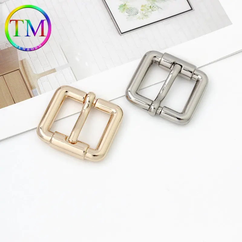 10-50Pcs 6Colors Metal Single Pin Buckle Handbag Strap Square Ring Adjuster Buckle For Belt Leather Craft Accessories