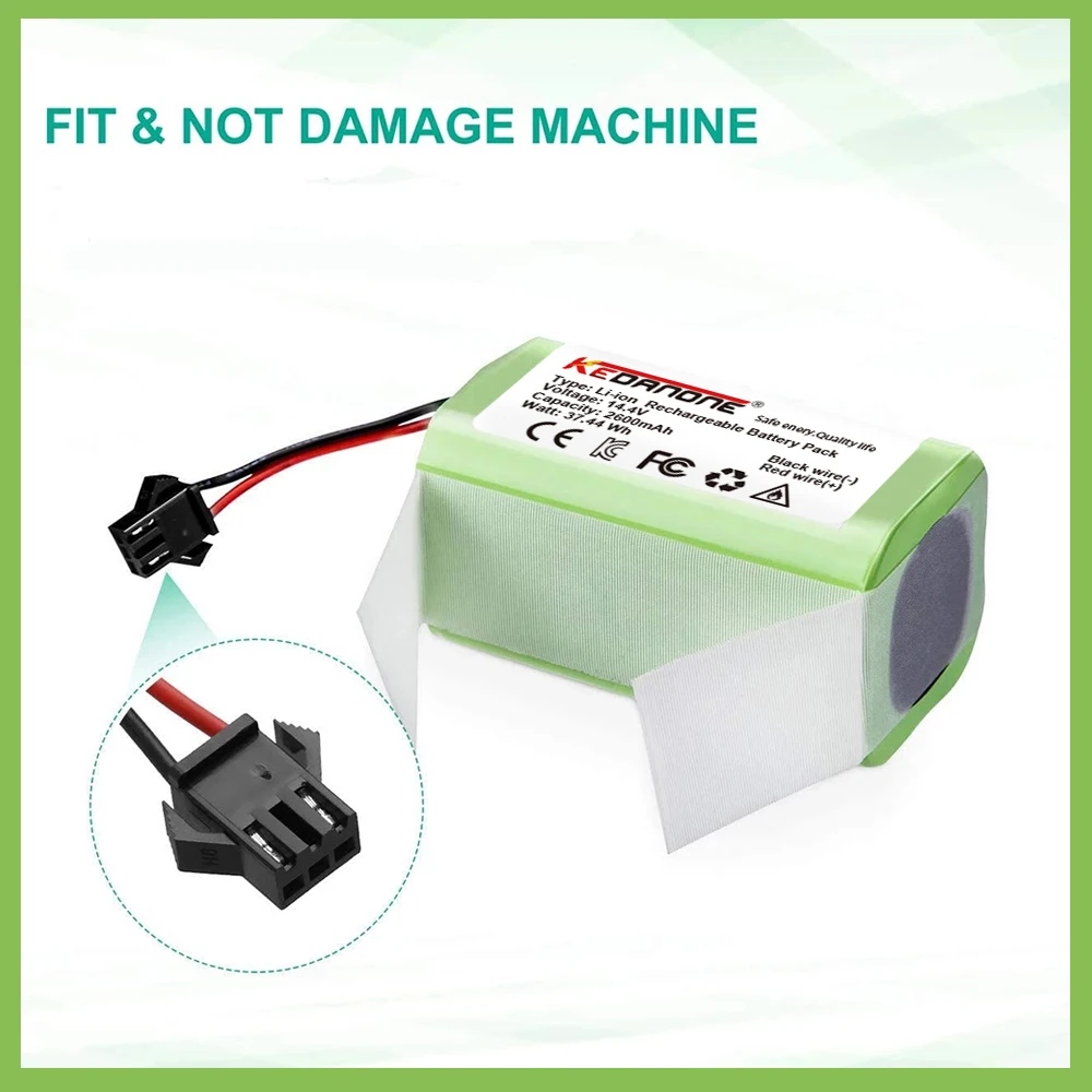 

Special offer 14.4V lithium battery is used for Conga 990, 1090, Tesvor X500, Ecovacs, Deebot N79, N79S, DN622, Eufy, RoboVac 11