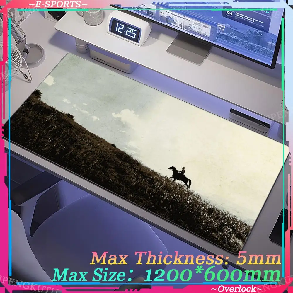 Mouse Pad Oversized Game 2 mouse pads Locked edge R_red_Dead_Redemption2 Computer gamers Desk mats Gaming