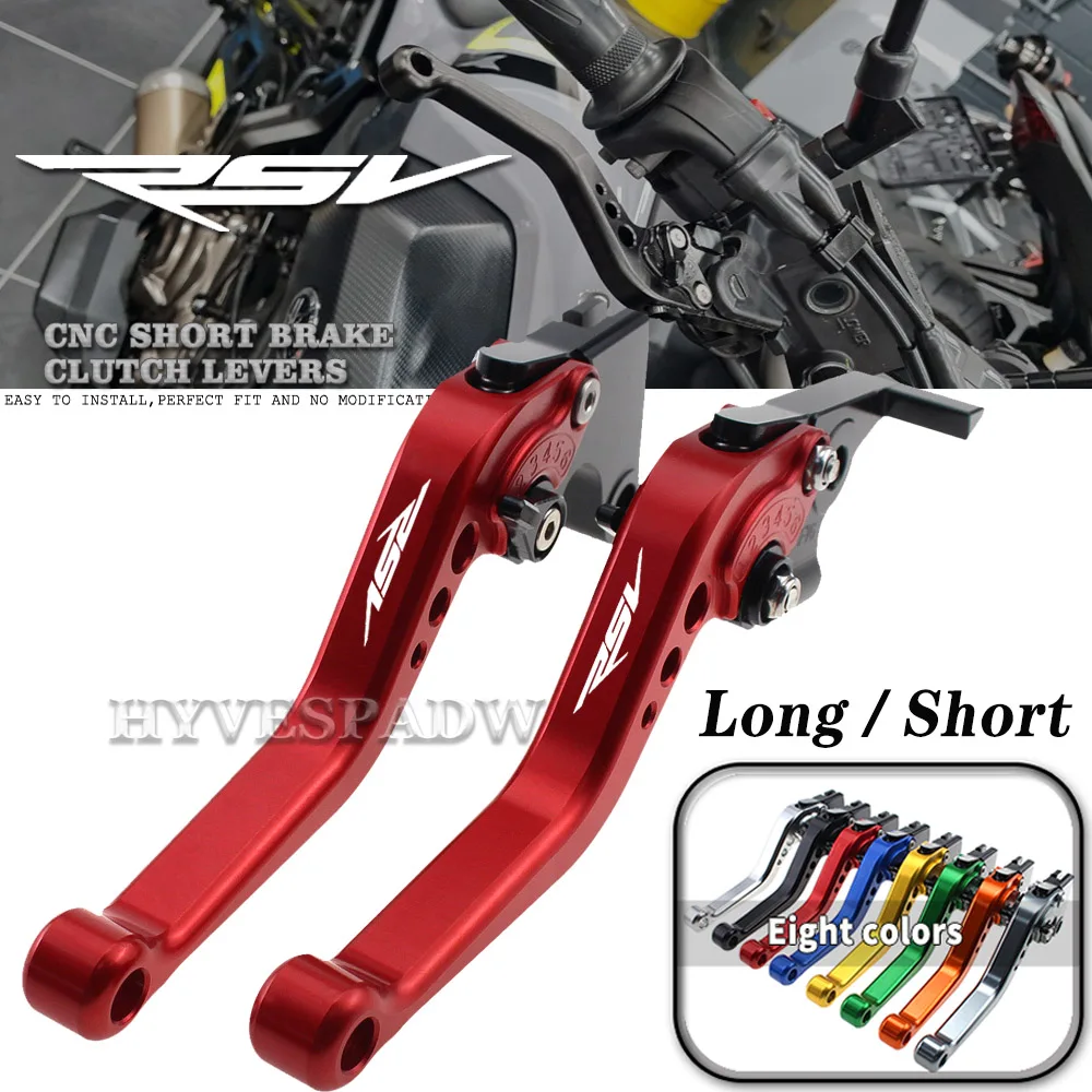 Aprilia RSV 1000 için MILLE / R 2004 2005 2006 2007 2008 motosiklet CNC ayarlanabilir kolları kolu uzun/kısa fren debriyaj kolları