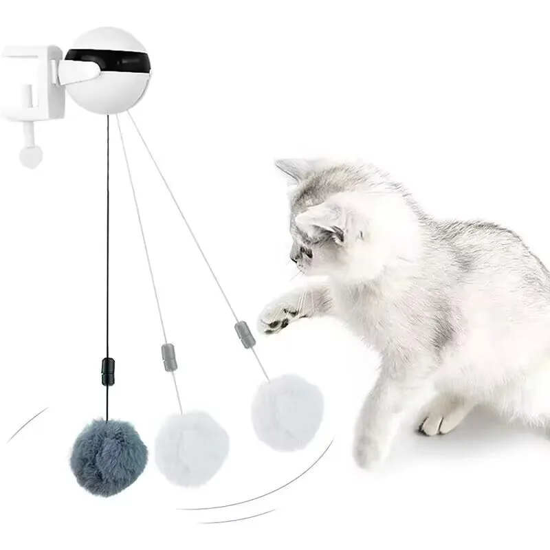 

Electronic Motion Kitten Game Lifting Ball Electric Flutter Synergistic Cat Teaser Toy Rotating Interactive Puzzle Pet Playing