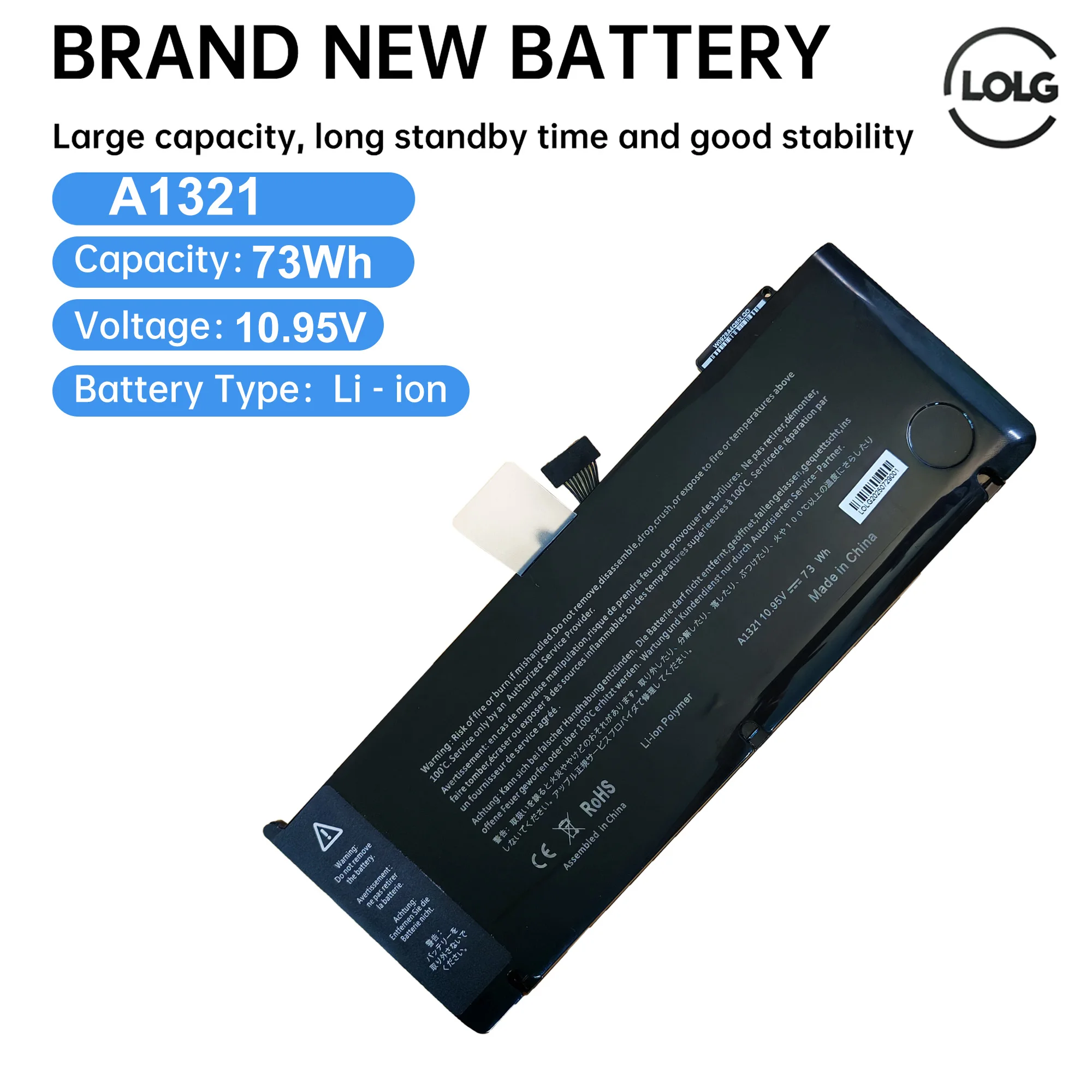 Фото Аккумулятор A1321 для APPLE MacBook Pro 15 дюймов A1286 2009 2010 020-6380-A MC118LL/A MC372 MC371 MB985 MB986LL/A Быстрая доставка №1