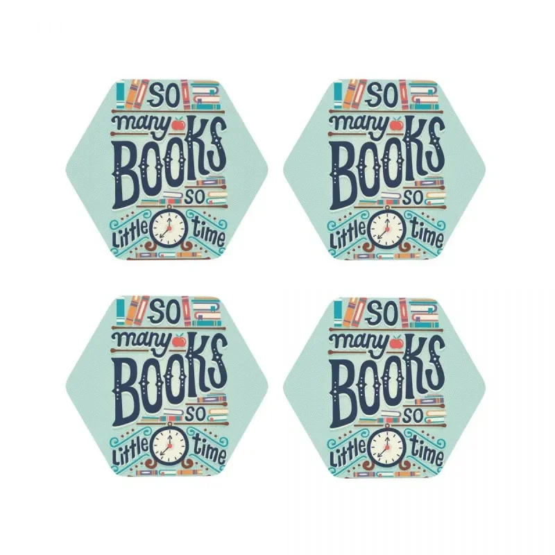 

So Many Books So Little Time Coaster Baking Mat Table Decoration & Accessories Mat For Kitchen Table Placemat Napkins Coffee Mat