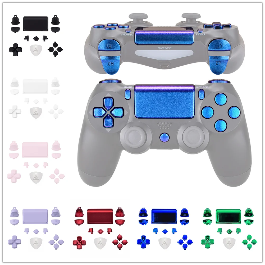 eXtremeRate Customized Full Set Buttons L1R1 L2R2 Dpad Home Share Options w/ Tools for PS4 Slim Pro Controller CUH-ZCT2