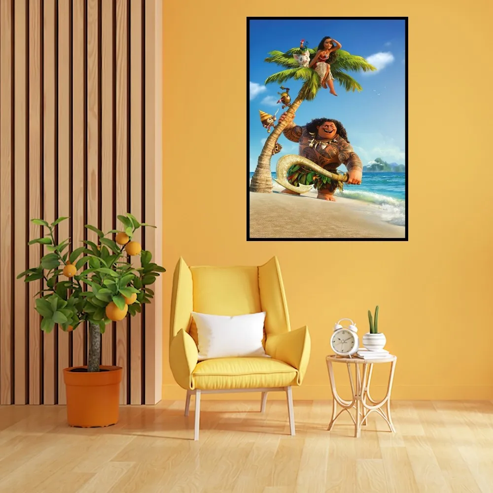 MINISO Disney Моана 2 постера печать Настенная картина Спальня Гостиная Украшение Офис