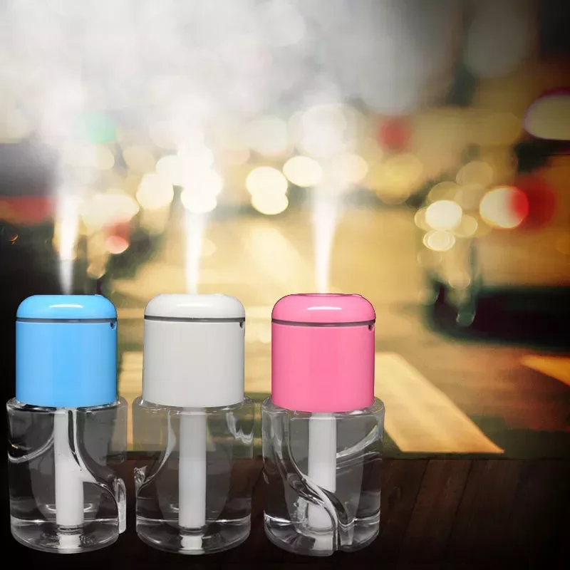 Water Bottle Caps Humidifier Mini Portable USB Aroma Diffuser  Essential Oil Diffuser Mist Maker Fogger For Car Home
