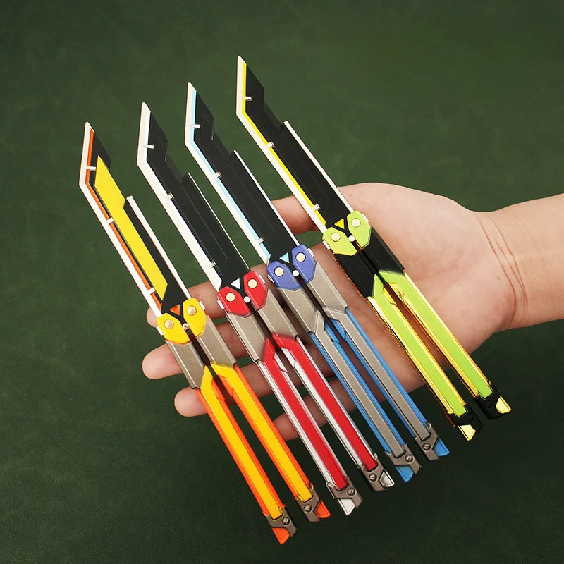

20cm Valorant Weapons Metal Game Swords RGX Graphics Card Butterfly Knife Game Peripherals Toys Household Decoration Accessories
