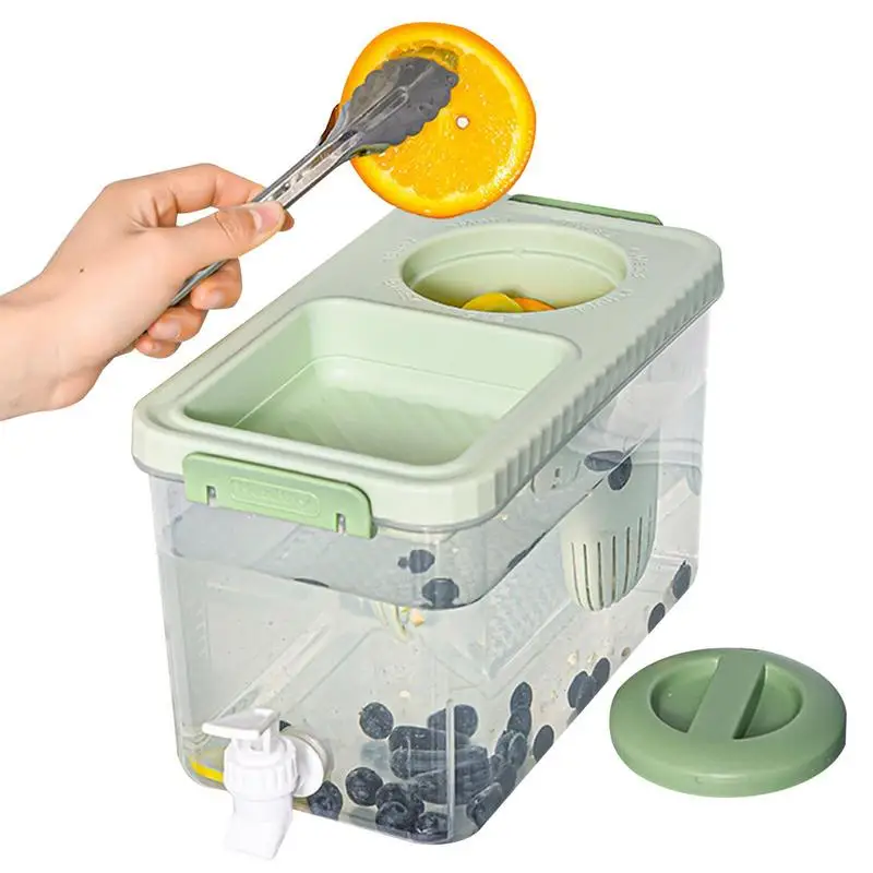 Холодный чайник с краном для холодильника, 4 л, холодильник, чайник для фруктов, ледяной чайник большой емкости