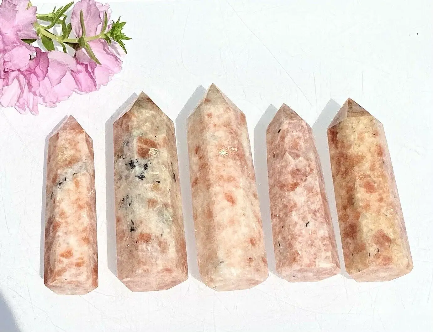 

Beautiful Natural Golden Sun StoneTower Crystal Reiki Healing