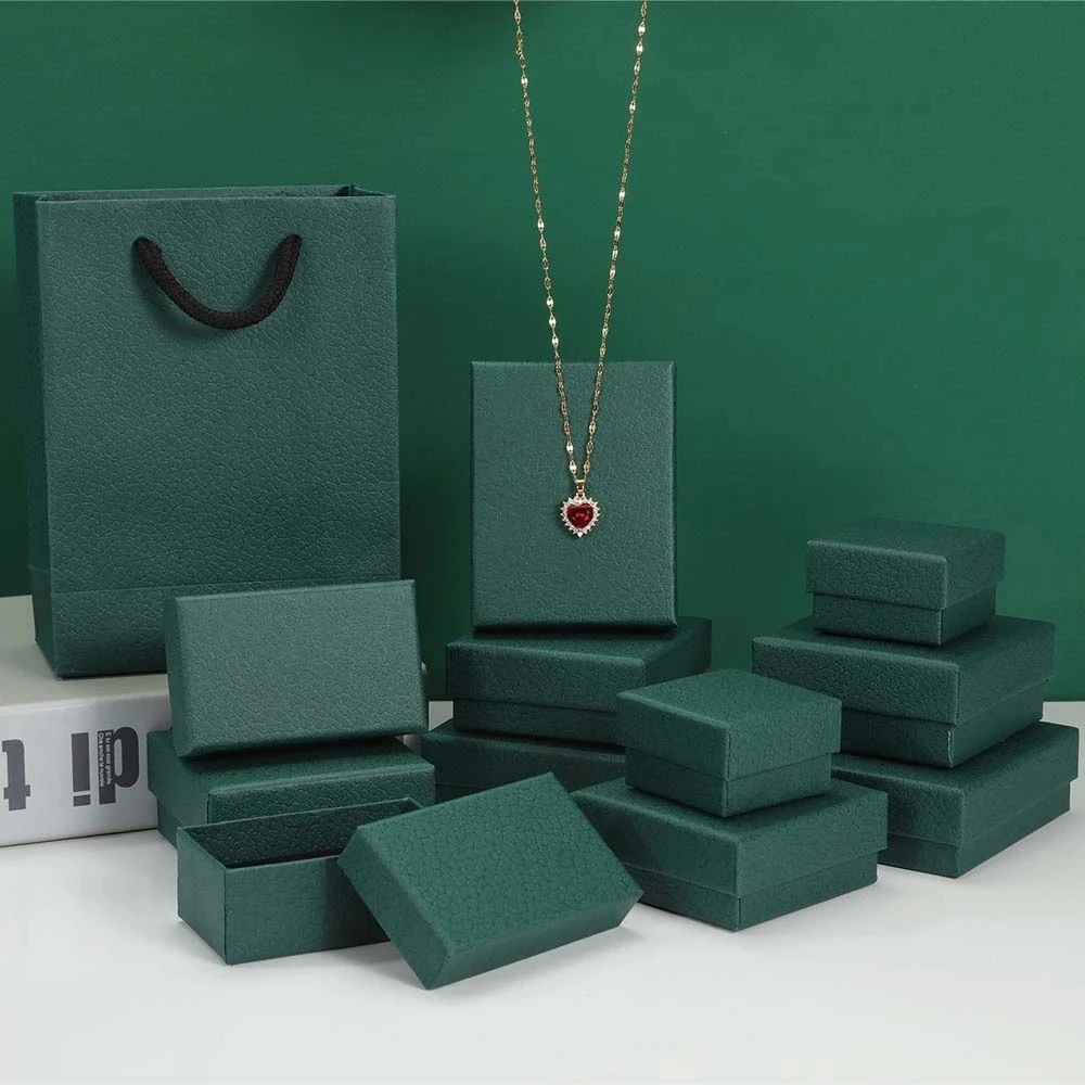 

Роскошная картонная подарочная коробка для ювелирных изделий, 24 шт., 5x8x3 см, 7x9x3 см, маленькие дорожные коробки для хранения, органайзер для колец, серег, ожерелий, браслетов