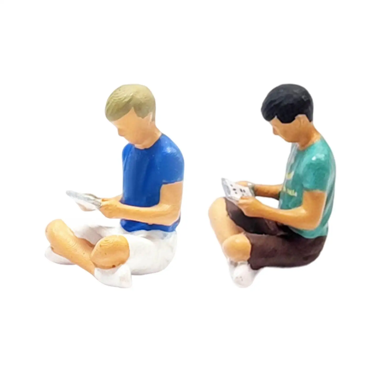Фигурки людей 1/64 крошечные люди для микропейзажей модель куклы-строителя