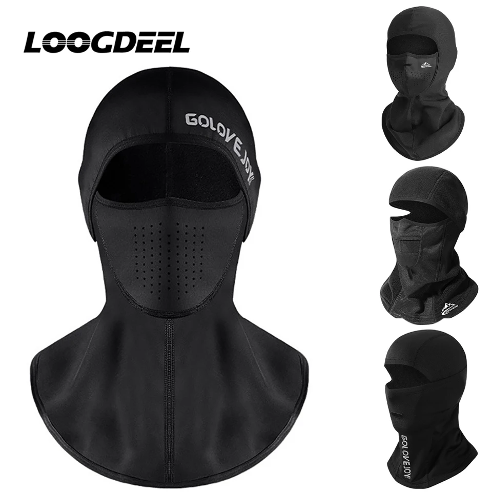 

LOOGDEEL Winter Cycling Face Mask Outdoor Windproof Balaclava Running Climbing Skiing Sports Face Scarf Bicycle Warmth Headgear