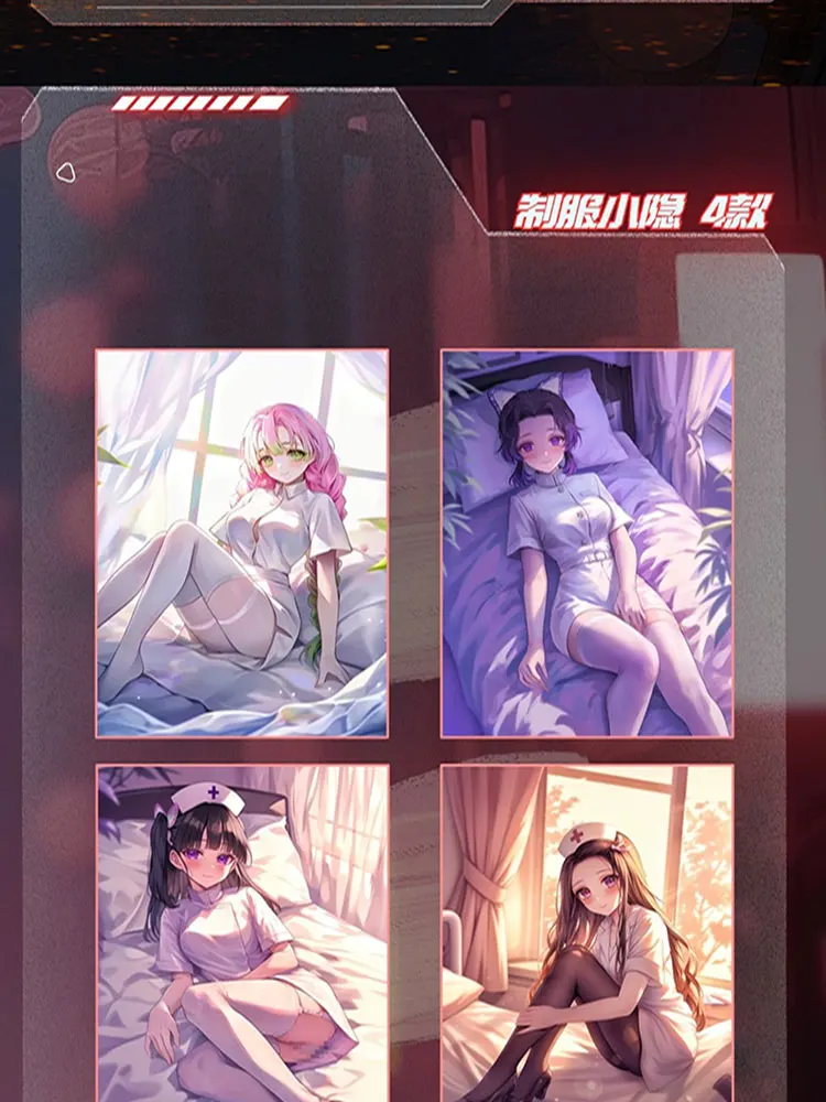 Доски Dika Wave 2 Demon Slayer коллекция Nezuko Shinobu японское аниме Kimetsu Yaiba коробка-бустер Tcg