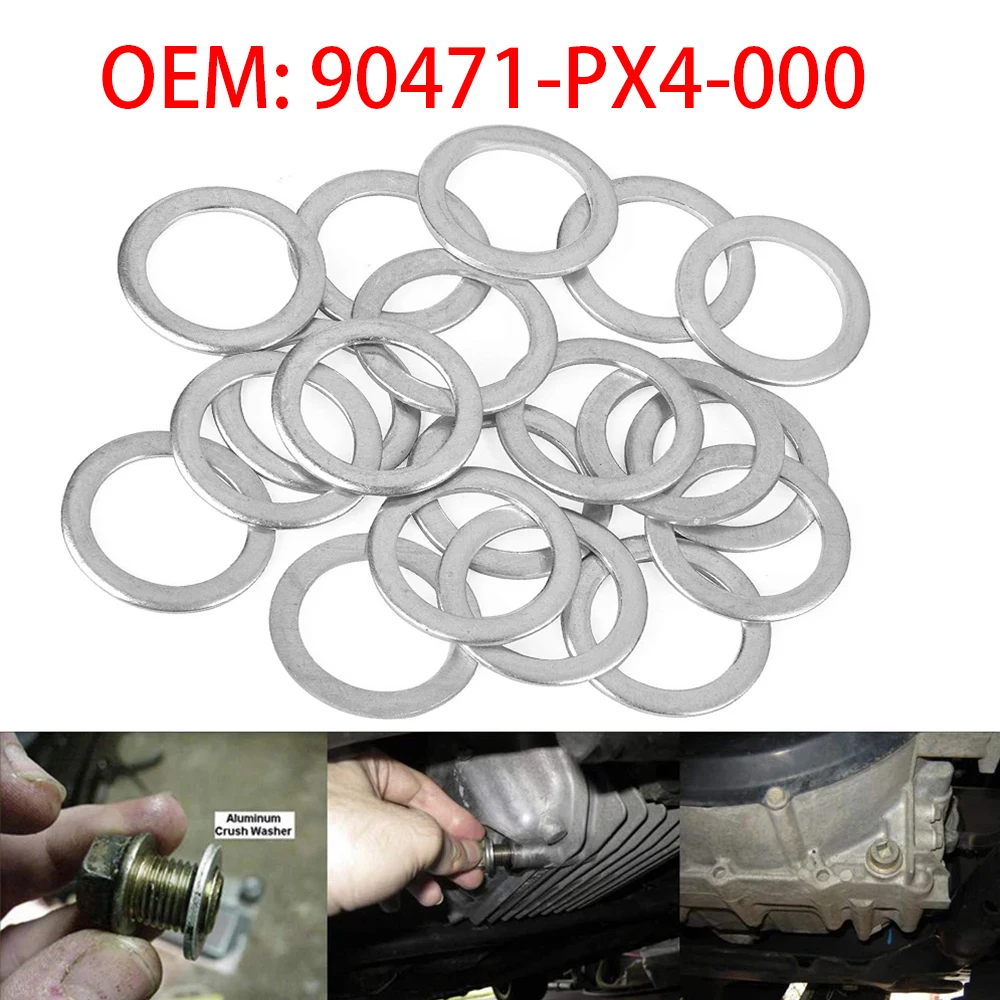 50 шт. 18x26x2 мм 90471-PX4-000 алюминиевая пробка для слива трансмиссионного масла