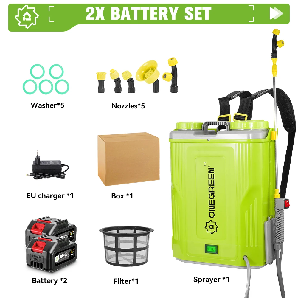 

ONEGRREN 20L электрический опрыскиватель для Makita 18В