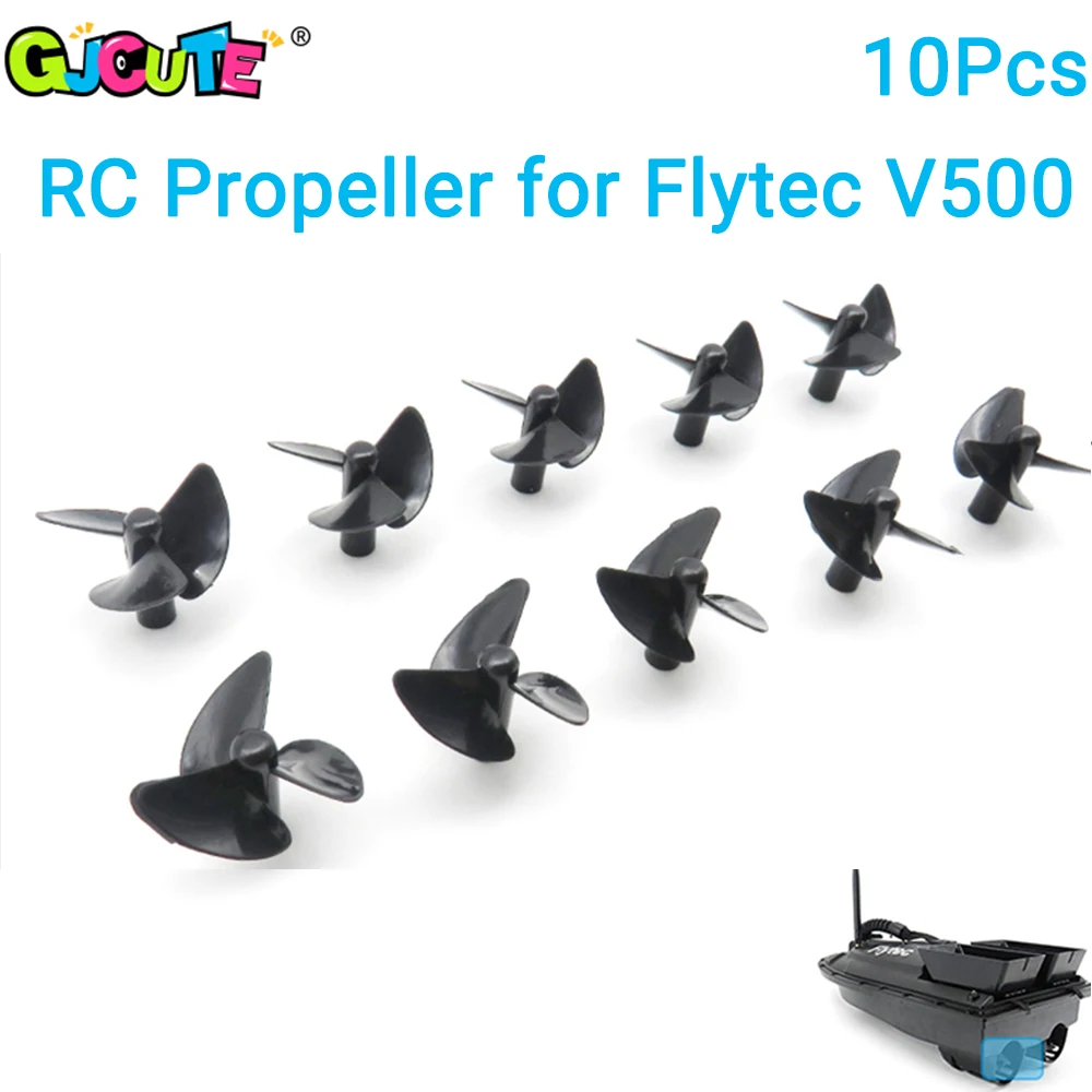 

10pcs 3-blade RC Propeller For Flytec V500 Flytec 2011-5 Electric RC Boat Shaft Positive/Reverse Propeller RC Parts Accessories