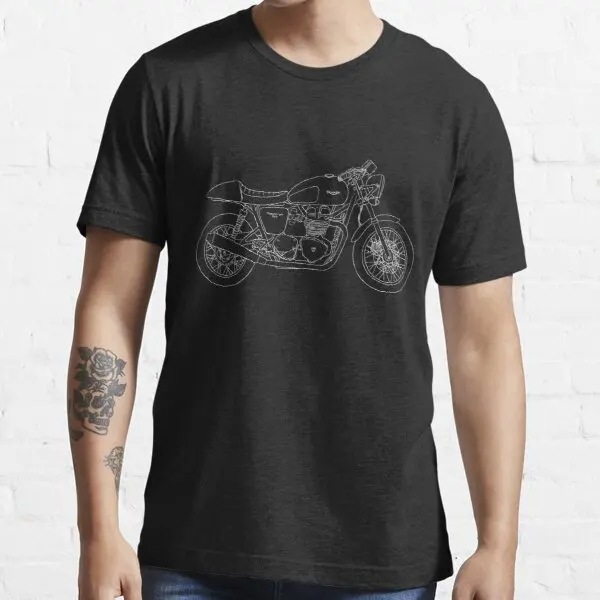 

Thruxton in white t shirt for HONDA SYM DUCATI BMW Derbi CFMOTO Bimota