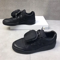 co branded luxury mens casual sports shoes leather lining ultra light rubber sole off white shoes