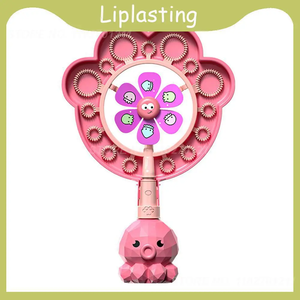 

Easy Grip Windmill Bubble Machine Suitable For Teenagers (7-14 Years Old) Windmill Bubble Wand 360° Flip Without Leakage