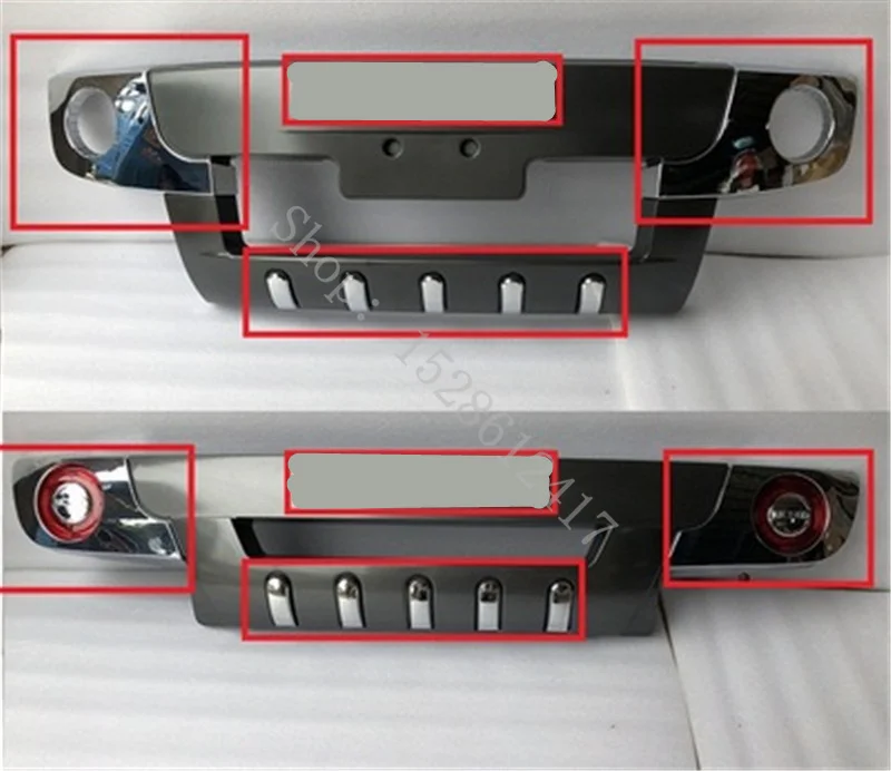 

Автомобильный передний и задний бампер из АБС-пластика, аксессуары, сияющая отделка, логотип, угловая отделка, автомобильный Стайлинг для Hyundai Tucson 2005-2012
