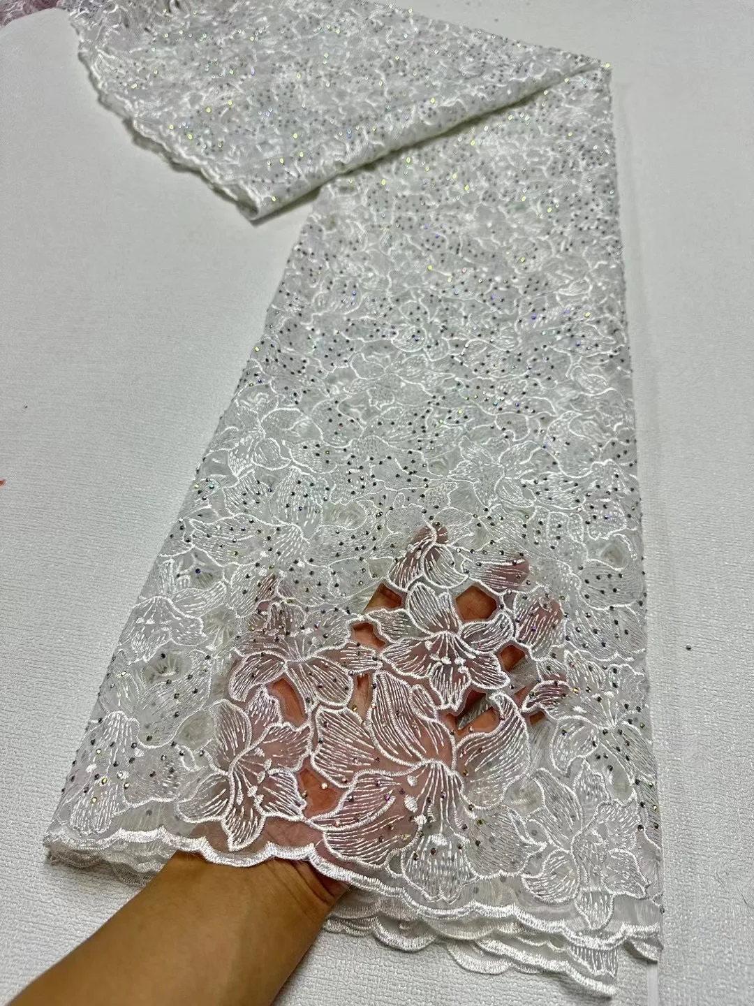 Африканская бархатная кружевная ткань 2024 роскошная швейцарская вышивка 3D