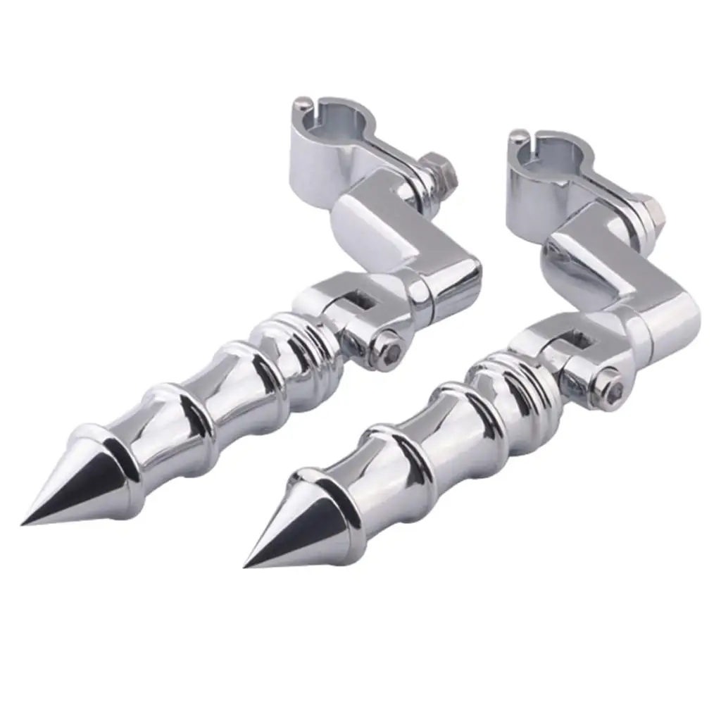 

Серебряная задняя подставка для ног, кронштейн, подножка для мотоциклов