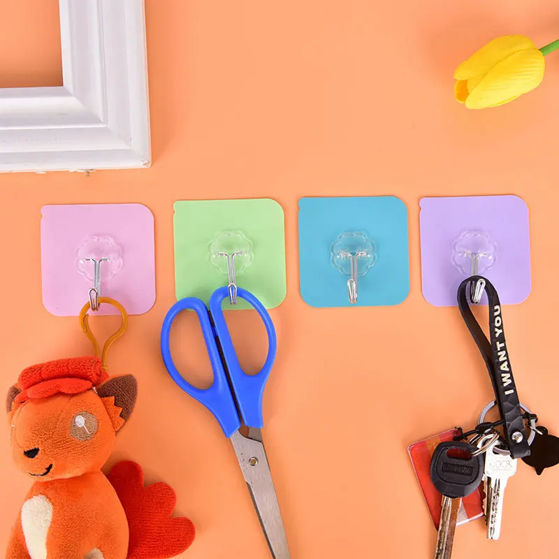 

Waterproof Hook Transparent Strong Self Adhesive Door Wall Hangers Hooks Suction Heavy Load Rack Cup Sucker for Kitchen Bathroom