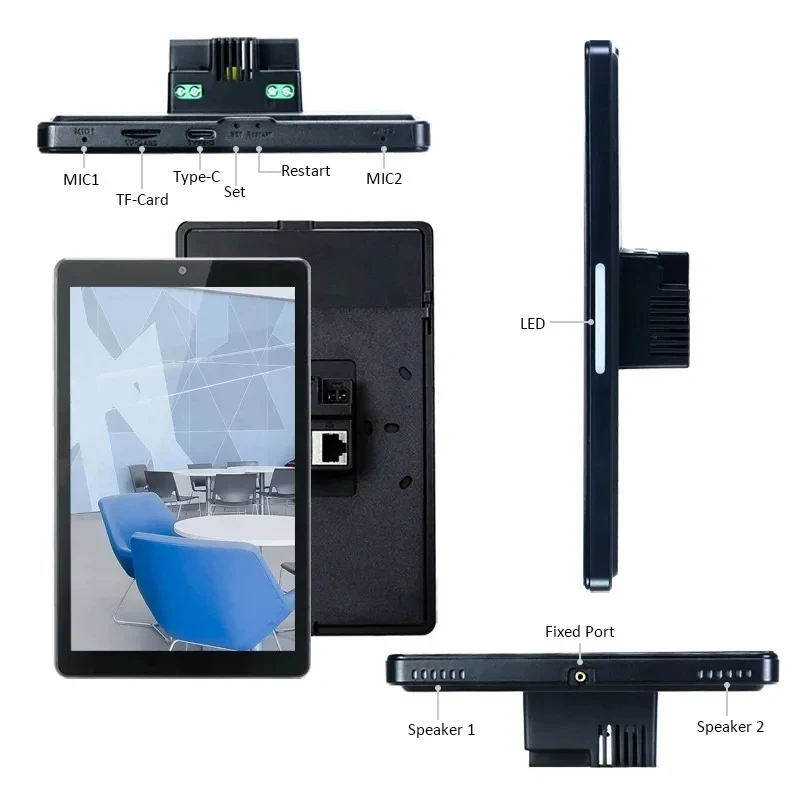 Фото 2026 YC-SM08P Недорогой промышленный Android-планшет с PoE, RJ45, Wi-Fi, 8 дюймов, для встраивания в стену, поддержка настенного корпуса 86-го размера, 1 смарт-панель для дома №3