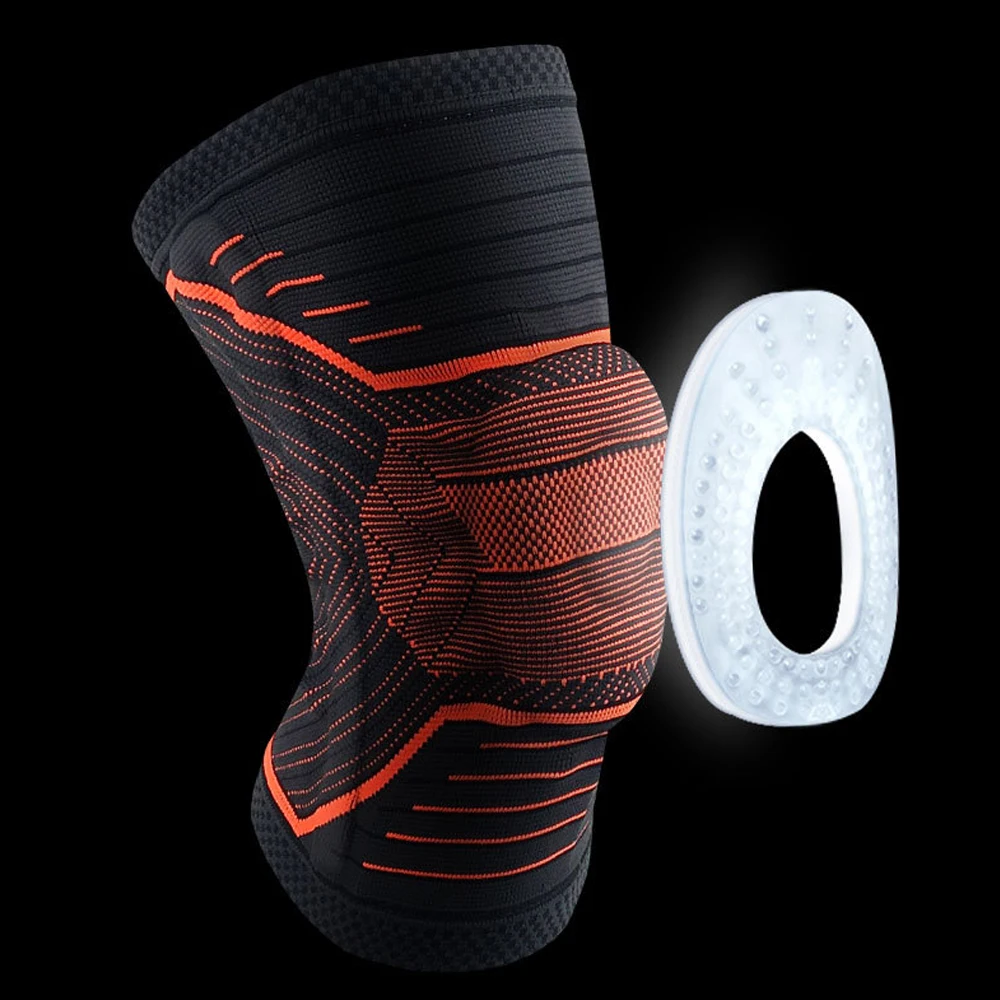 

Sport Kneepad Silicone Anti-Collision Protection Pressurized Outdoor Basketball Protective Gear Knee Braces for Arthritis Gym