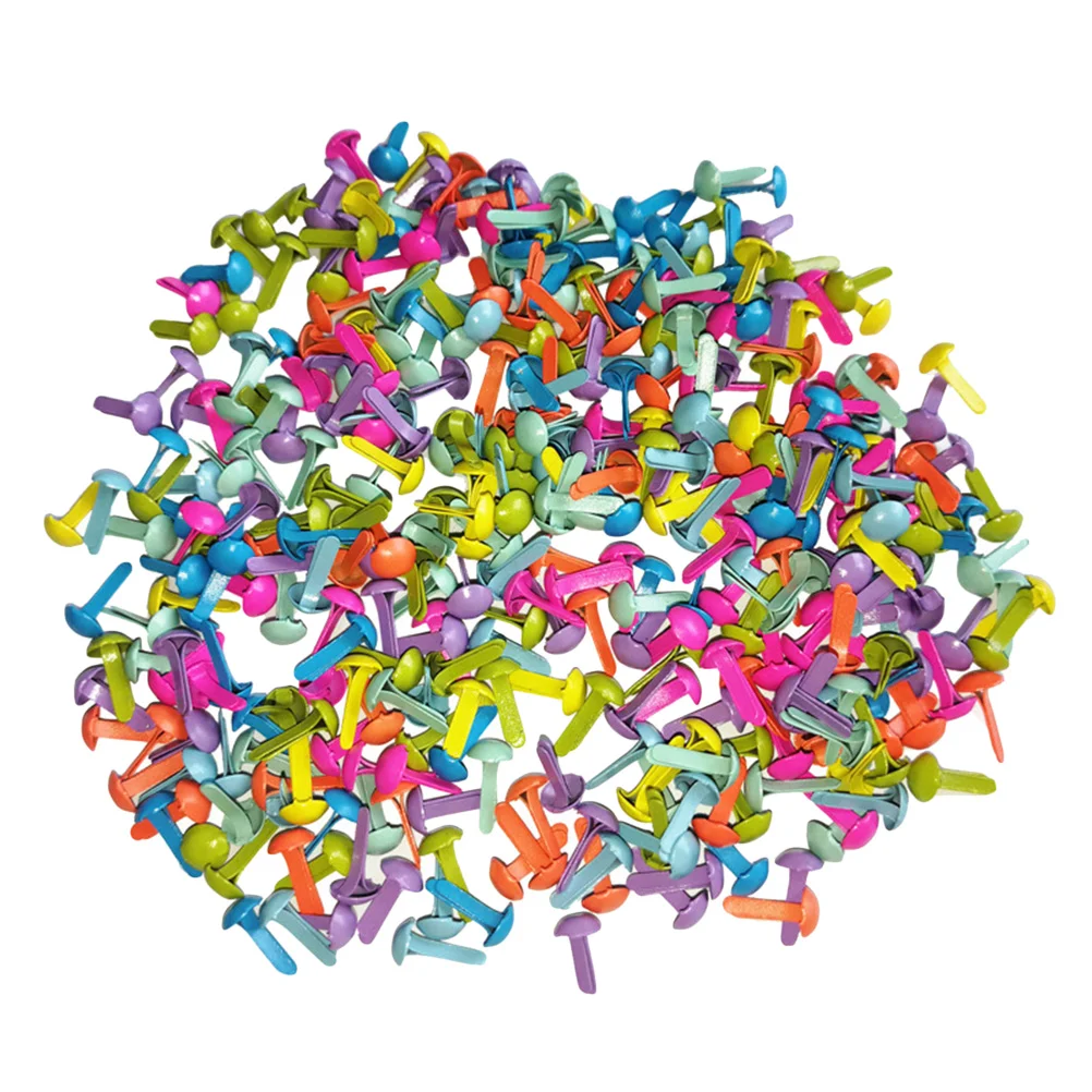 

Brads Papermini Fasteners Scrapbooking Metal Round Crafts Pastel Brass Diy Decorative Brad Plated Supplies Projects Multi Color