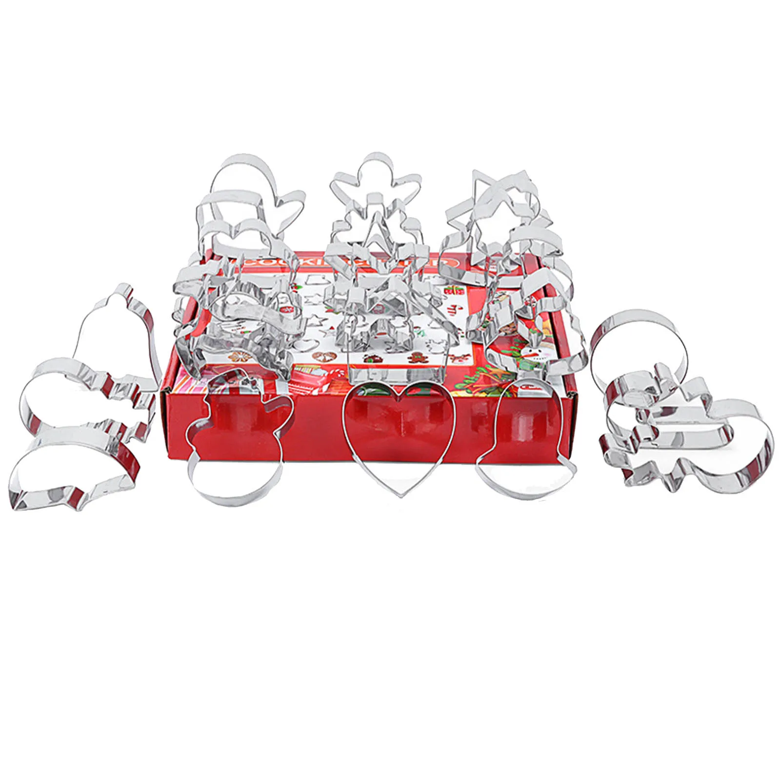 

Christmas Cookie Cutters Set 24pcs Stainless Steel Christmas Shapes Cookie Cutters Holiday Winter Christmas Cookies Molds Party