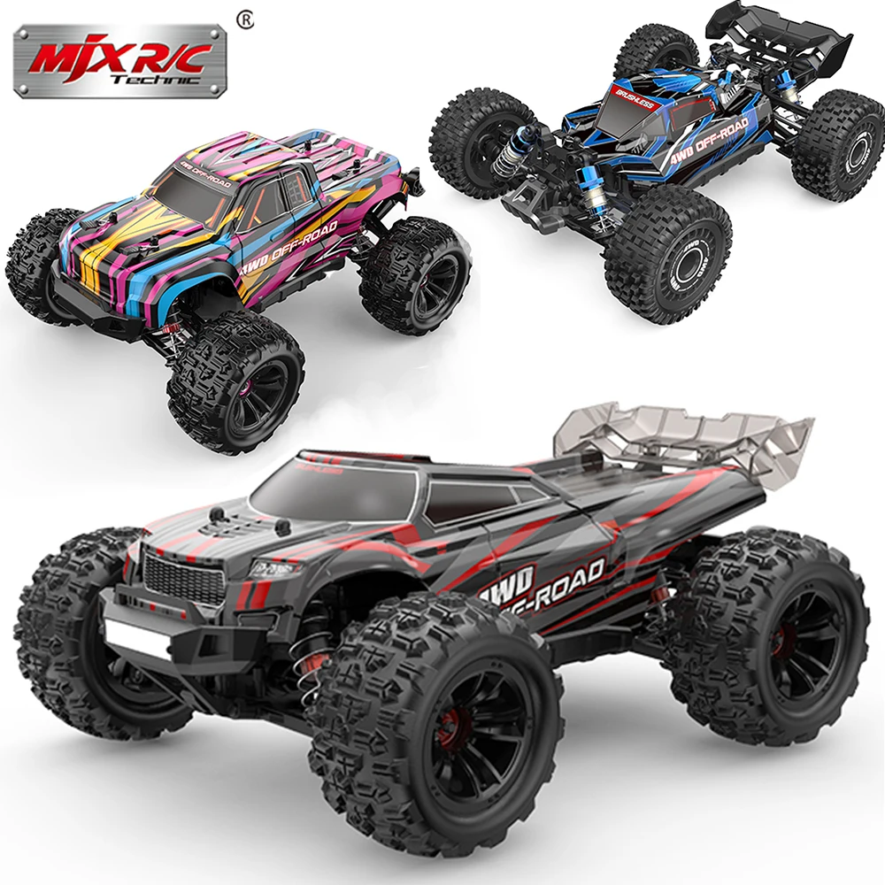 

MJX 16207 16208 16209 16210 1/16 Brushless RC Car 2.4G Remote Control 4WD 65KMH High-Speed Off-Road Trucks
