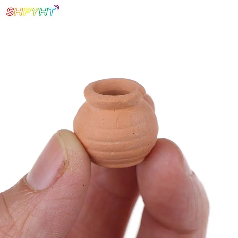 

Mini Ceramics 1/12 Dollhouse Flowerpot Simulation Furniture Flower Pot for Doll House Decoration Miniature Accessories