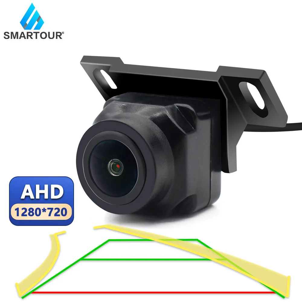 

Монитор SMARTOUR с AHD камерой заднего вида CCD HD 1280x720P, объектив «рыбий глаз» с углом обзора 170 градусов, ночное видение, динамическая траектория