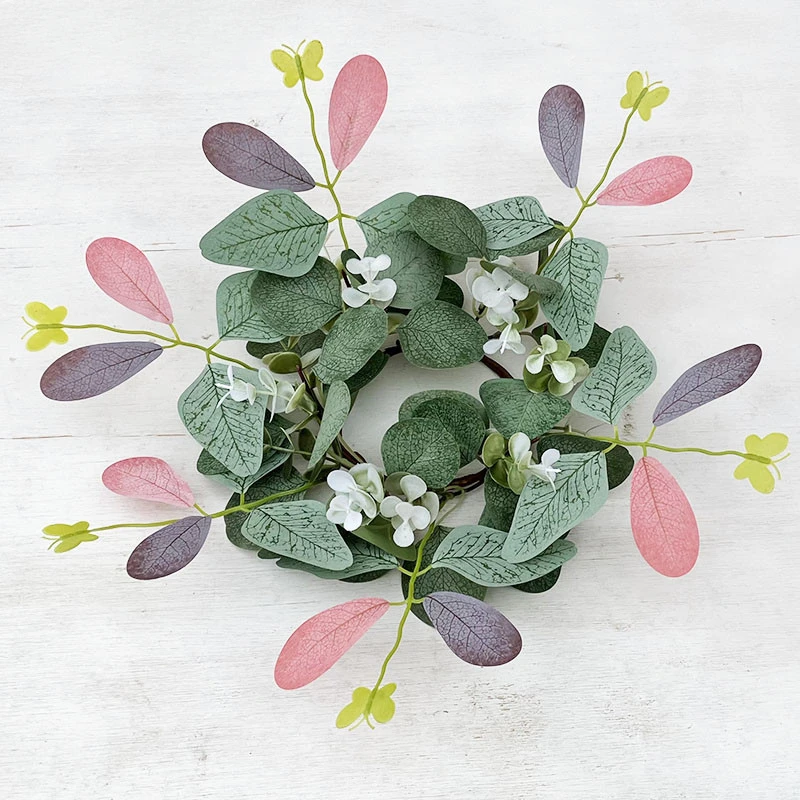 Гирлянда из искусственной свечи гирлянда листьев эвкалипта листья бабочки